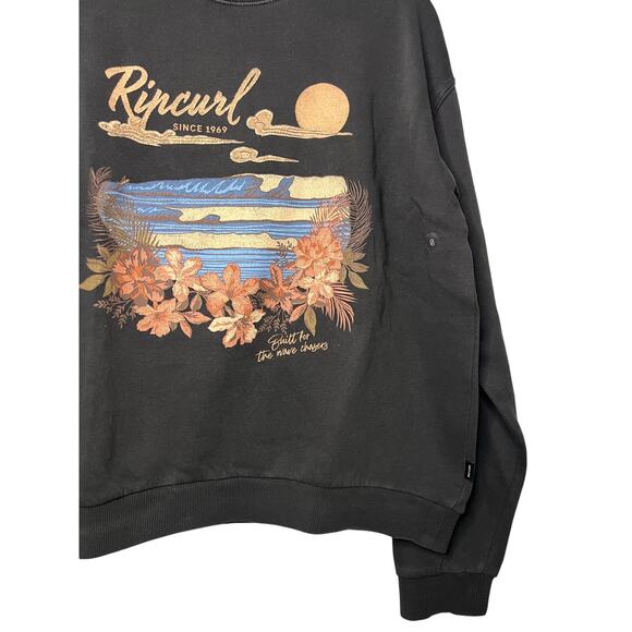 RIP CURL CREWNECK “GUILT FOR THE WAVES” OVERSIZED - Picture 4 of 7